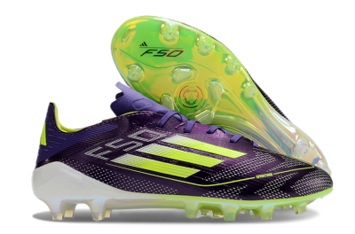 Adidas F50 Elite AG Low-Tops Football Boots - Purple/Yellow/White