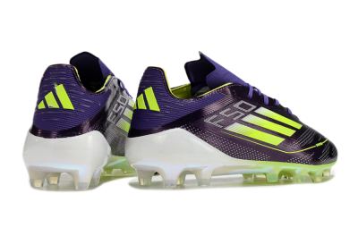 Adidas F50 Elite AG Low-Tops Football Boots - Purple/Yellow/White