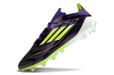Adidas F50 Elite AG Low-Tops Football Boots - Purple/Yellow/White