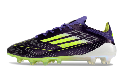 Adidas F50 Elite AG Low-Tops Football Boots - Purple/Yellow/White