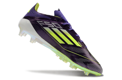 Adidas F50 Elite AG Low-Tops Football Boots - Purple/Yellow/White