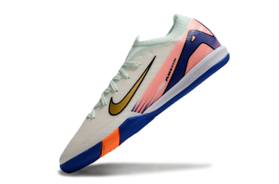 Nike Air Zoom Mercurial Vapor 16 Elite IC Low-Tops Football Shoes - Jade/Gold/Pink/Blue