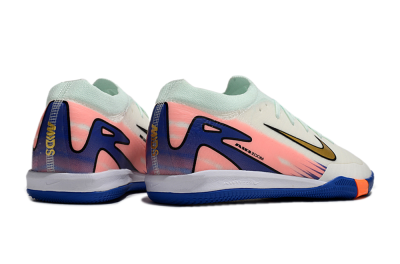 Nike Air Zoom Mercurial Vapor 16 Elite IC Low-Tops Football Shoes - Jade/Gold/Pink/Blue