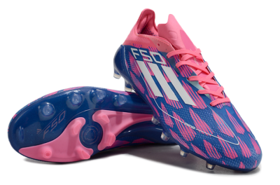 Adidas F50 Elite AG Low-Tops Football Boots - Blue/Pink/White