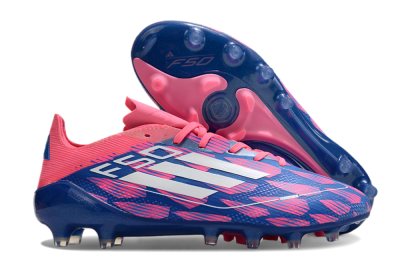 Adidas F50 Elite AG Low-Tops Football Boots - Blue/Pink/White