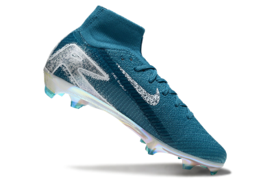 Nike Air Zoom Mercurial Superfly 10 Elite FG High-Tops Football Boots - Blue/White/Gold