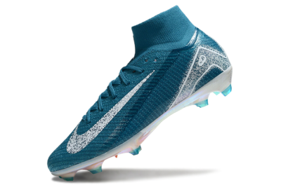 Nike Air Zoom Mercurial Superfly 10 Elite FG High-Tops Football Boots - Blue/White/Gold