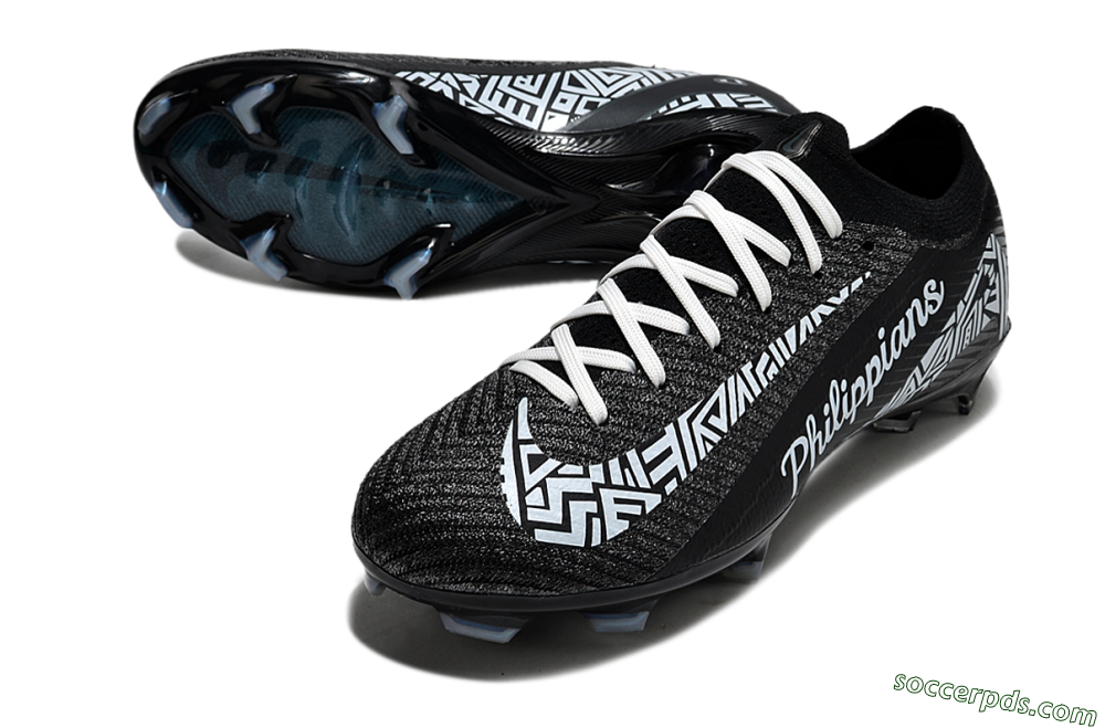 Nike Air Zoom Mercurial Vapor 16 Elite FG Low-Tops Football Boots - Black/White/Blue 3