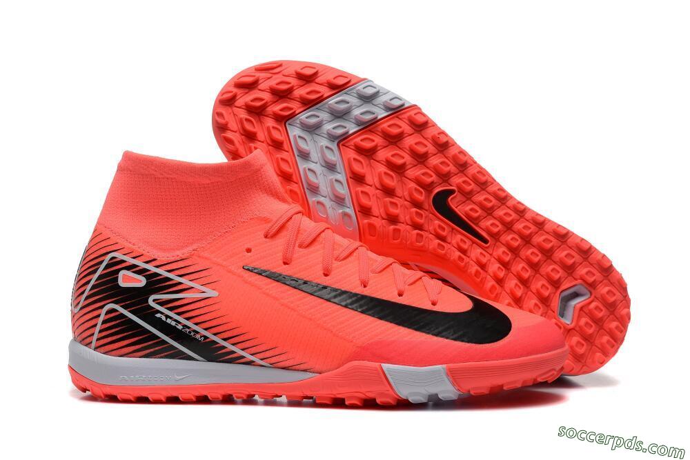 Nike Air Zoom Mercurial Superfly 10 Elite TF High-Tops Football Shoes - Pink/Black/Grey 1