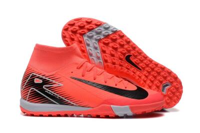 Nike Air Zoom Mercurial Superfly 10 Elite TF High-Tops Football Shoes - Pink/Black/Grey