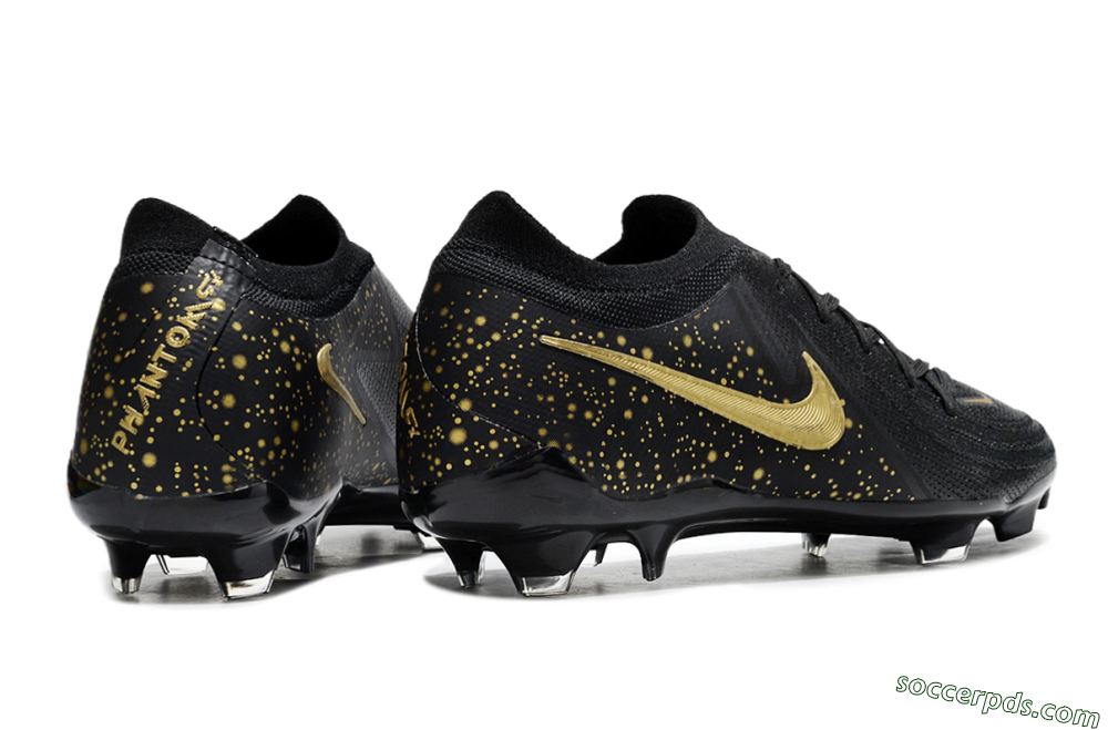 Nike Phantom Luna Elite FG Low-Tops Football Boots - Black/Gold 6