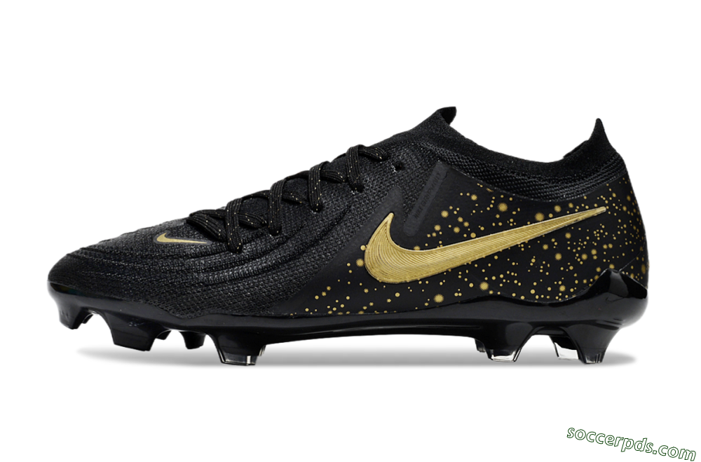 Nike Phantom Luna Elite FG Low-Tops Football Boots - Black/Gold 2