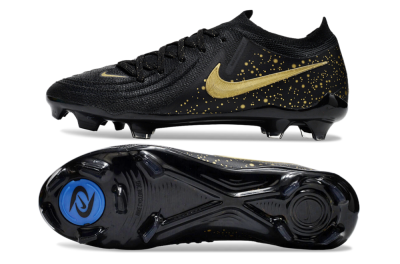Nike Phantom Luna Elite FG Low-Tops Football Boots - Black/Gold