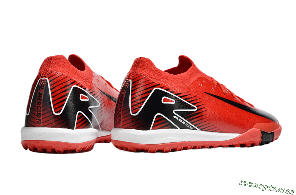 Nike Air Zoom Mercurial Vapor 16 Elite TF Low-Tops Football Shoes - Red/Black/White 6