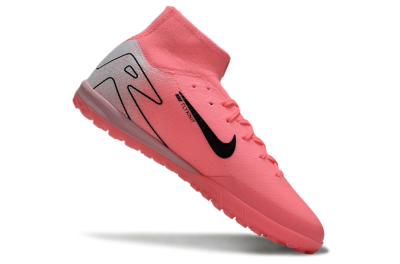 Nike Air Zoom Mercurial Superfly 10 Elite TF High-Tops Football Shoes - Pink/Black/Grey
