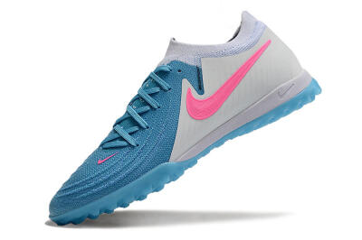 Nike Phantom GX 2 Elite TF Low-Tops Football Shoes - Blue/White/Pink