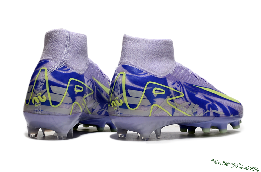 Nike Air Zoom Mercurial Superfly 10 Elite AG High-Tops Football Boots - Purple/Yellow/Blue 6