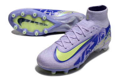 Nike Air Zoom Mercurial Superfly 10 Elite AG High-Tops Football Boots - Purple/Yellow/Blue