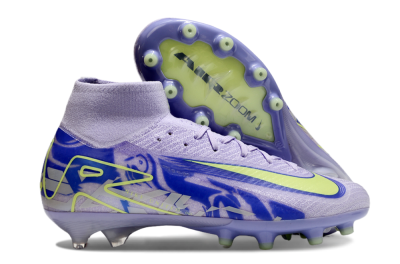 Nike Air Zoom Mercurial Superfly 10 Elite AG High-Tops Football Boots - Purple/Yellow/Blue