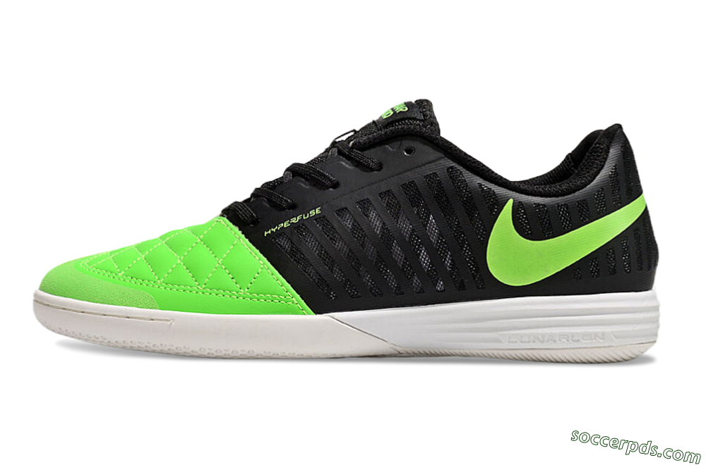 Nike Lunar Gato 2 IC Low-Tops Football Shoes - Yellow/Black/White 2