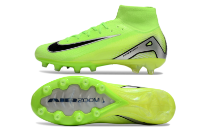 Nike Air Zoom Mercurial Superfly 10 Elite AG High-Tops Football Boots - Yellow/Silver/Black