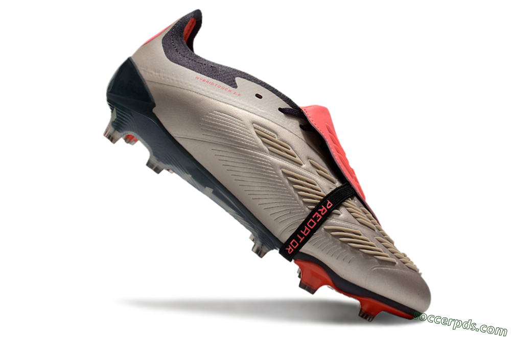Adidas Predator Elite Foldover Tongue FG Low-Tops Football Boots - Brown/Red/Black 5
