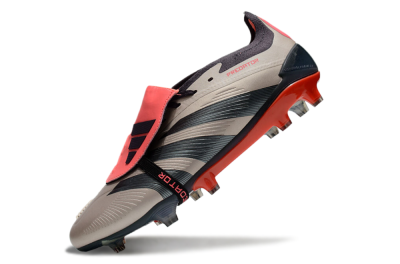 Adidas Predator Elite Foldover Tongue FG Low-Tops Football Boots - Brown/Red/Black