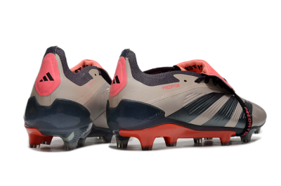 Adidas Predator Elite Foldover Tongue FG Low-Tops Football Boots - Brown/Red/Black