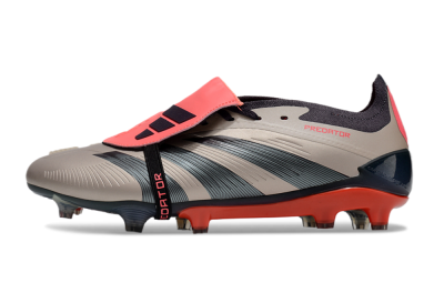 Adidas Predator Elite Foldover Tongue FG Low-Tops Football Boots - Brown/Red/Black