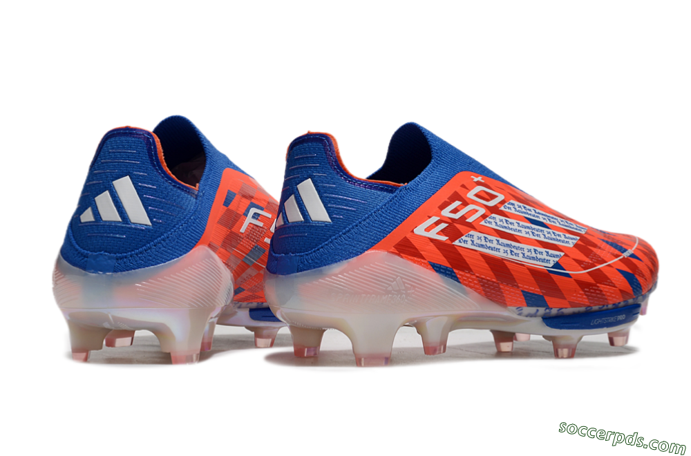 didas F50+ Elite Lightstrike Pro Laceless FG Low-Tops Football Boots - Red/White/Blue 6