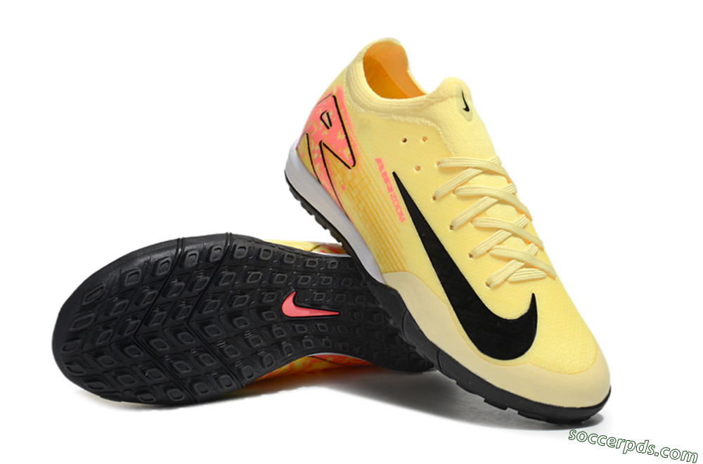 Nike Air Zoom Mercurial Vapor 16 Elite TF Low-Tops Football Shoes - Yellow/Black/Red 3