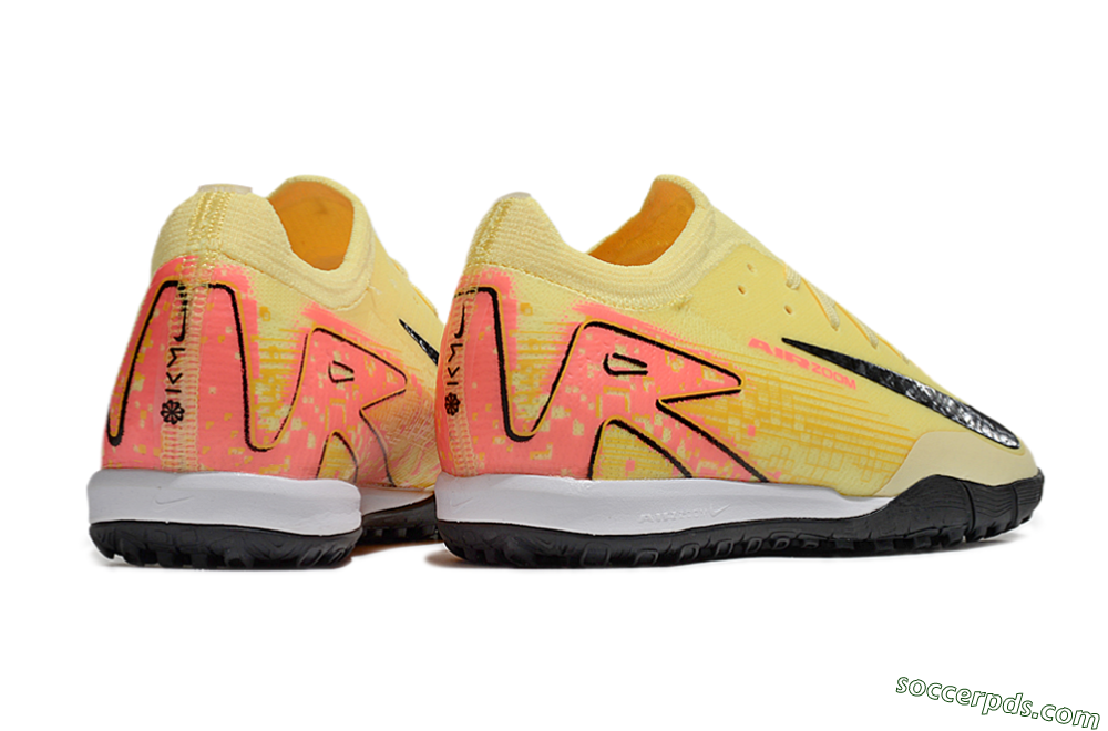 Nike Air Zoom Mercurial Vapor 16 Elite TF Low-Tops Football Shoes - Yellow/Black/Red 6