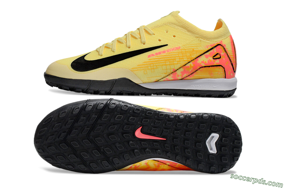 Nike Air Zoom Mercurial Vapor 16 Elite TF Low-Tops Football Shoes - Yellow/Black/Red 0