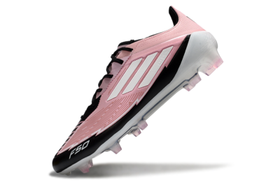 Messi x Adidas F50 Elite FG Low-Tops Football Boots - Pink/Black/White