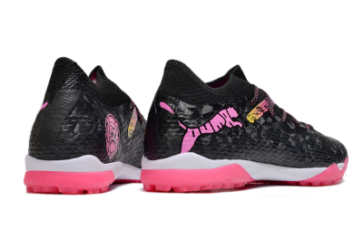 Powercat Tokyo Match x Puma Future Ultimate TF Low-Tops Football Shoes - Black/Pink/Yellow