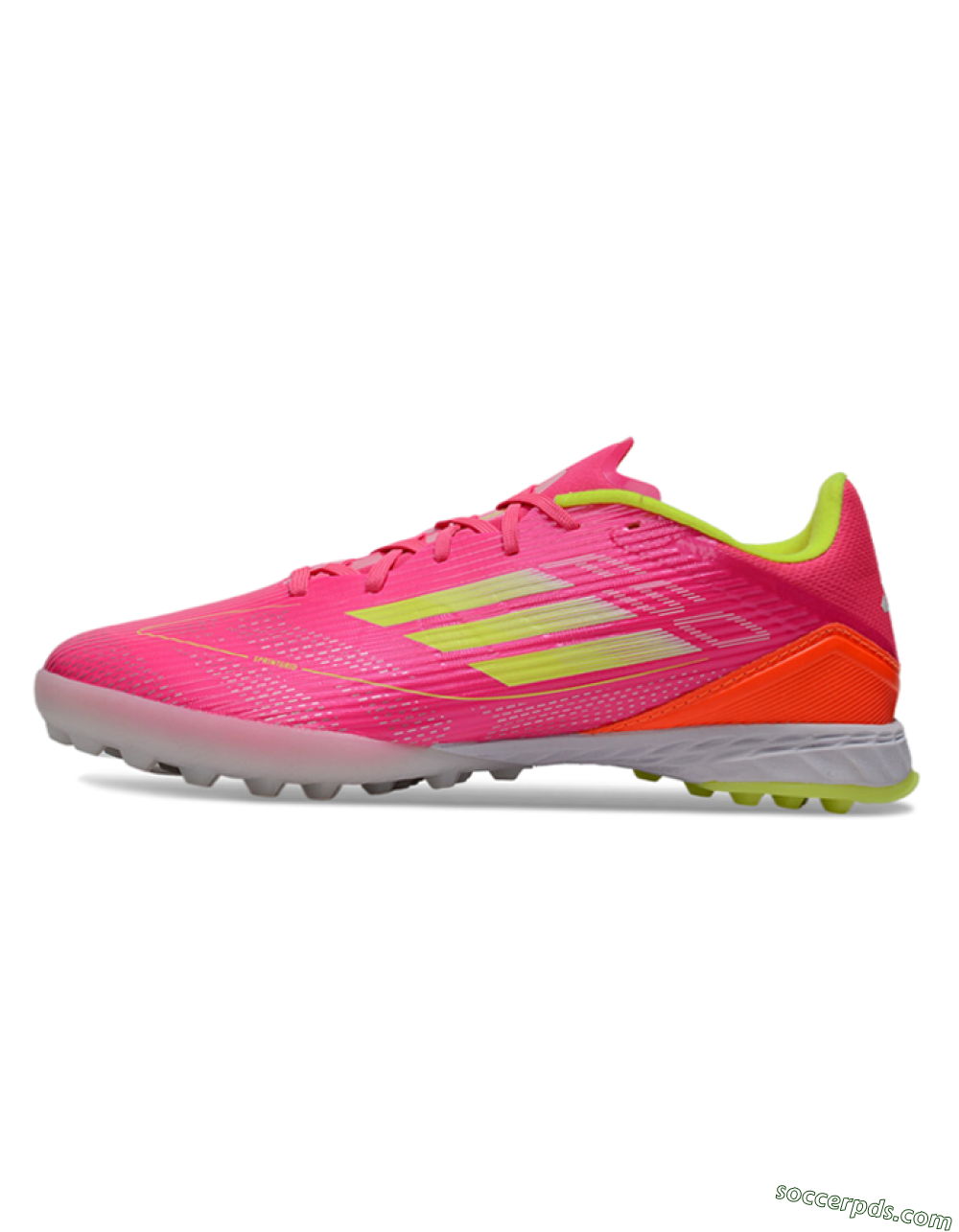 Adidas F50 Pro TF Low-Tops Football Shoes - Pink/Yellow/White 2