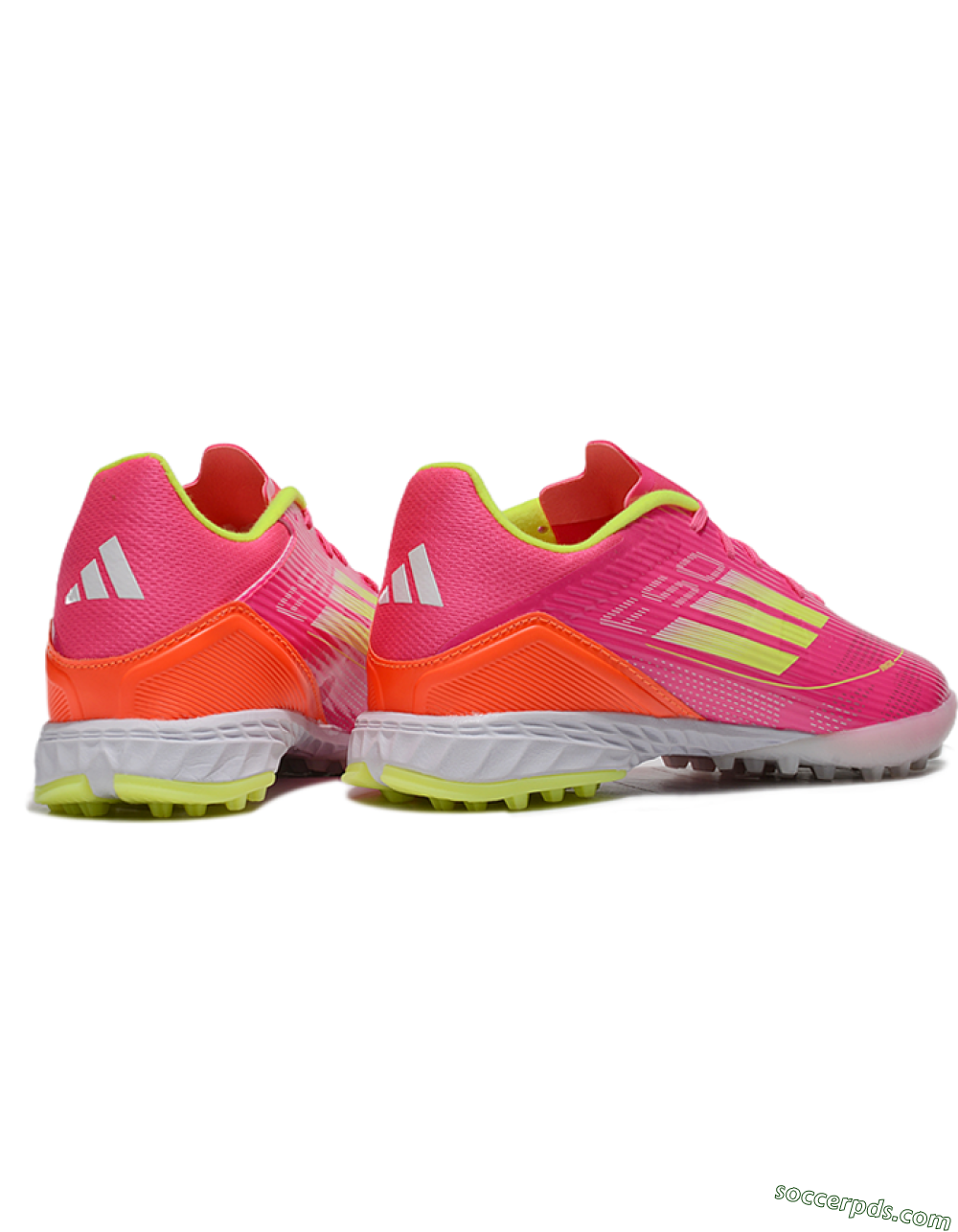 Adidas F50 Pro TF Low-Tops Football Shoes - Pink/Yellow/White 6