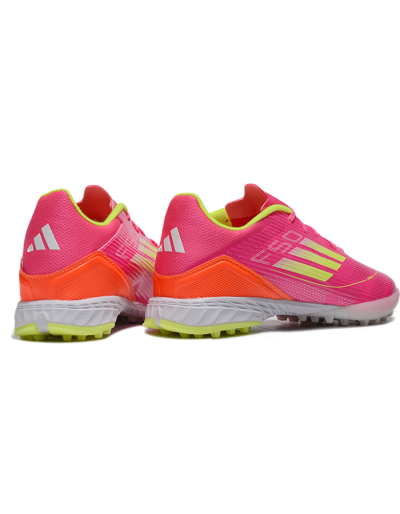 Adidas F50 Pro TF Low-Tops Football Shoes - Pink/Yellow/White