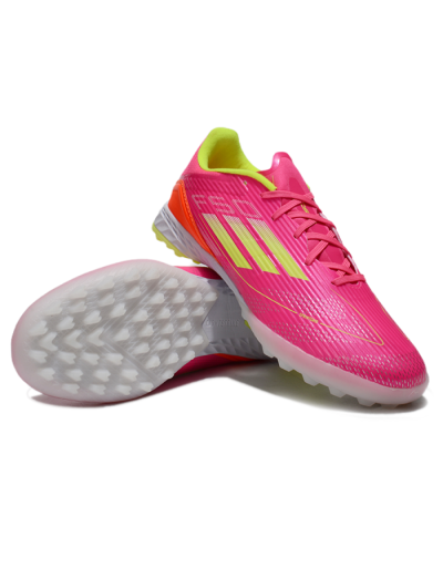 Adidas F50 Pro TF Low-Tops Football Shoes - Pink/Yellow/White