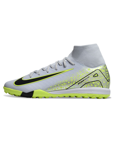 Nike Air Zoom Mercurial Superfly 10 Elite TF High-Tops Football Shoes - Grey/Yellow/Black