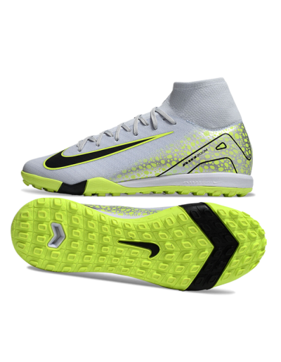 Nike Air Zoom Mercurial Superfly 10 Elite TF High-Tops Football Shoes - Grey/Yellow/Black