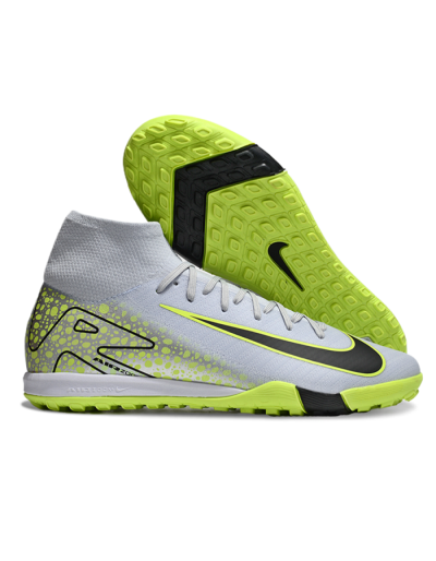 Nike Air Zoom Mercurial Superfly 10 Elite TF High-Tops Football Shoes - Grey/Yellow/Black