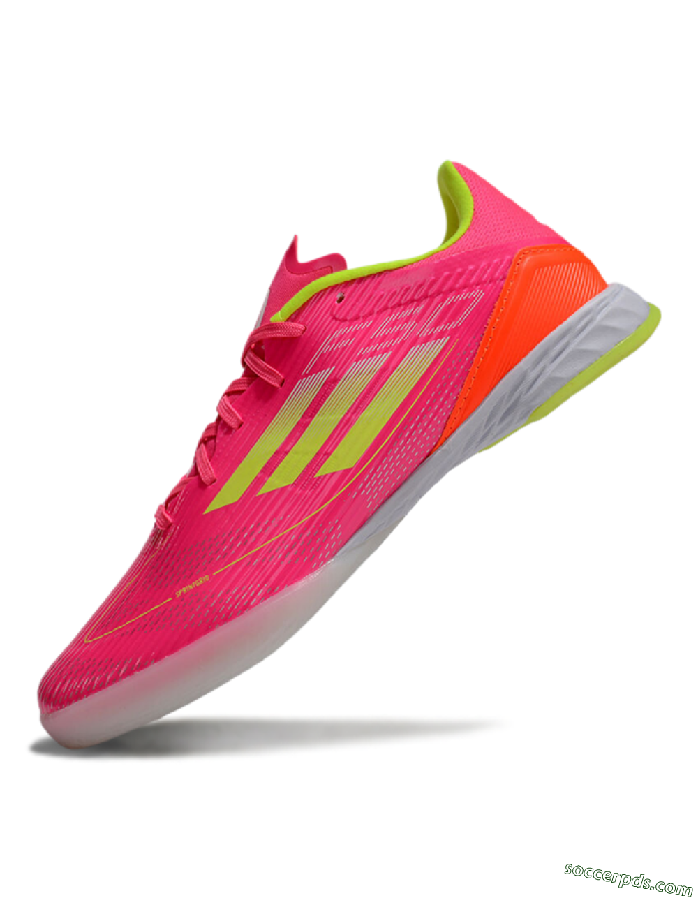 Adidas F50 Elite IC Low-Tops Football Shoes - Pink/Yellow/White 5
