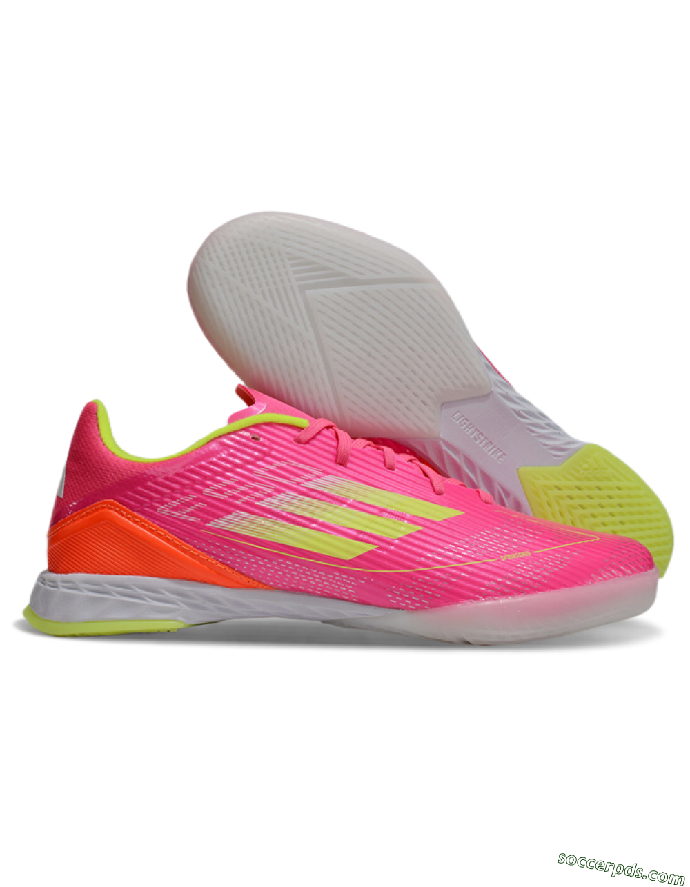 Adidas F50 Elite IC Low-Tops Football Shoes - Pink/Yellow/White 1
