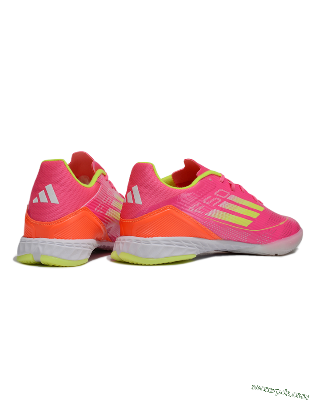 Adidas F50 Elite IC Low-Tops Football Shoes - Pink/Yellow/White 6