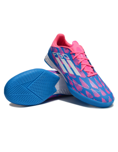 Adidas F50 Elite IC Low-Tops Football Shoes - Blue/Pink/White