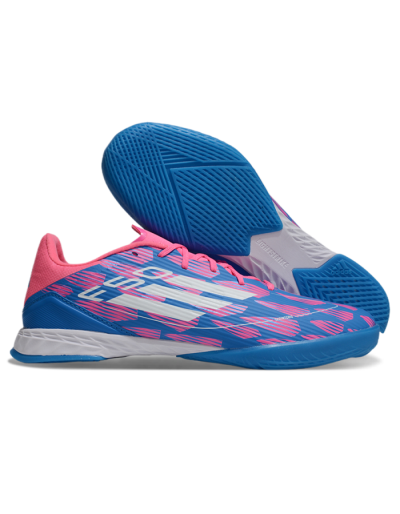 Adidas F50 Elite IC Low-Tops Football Shoes - Blue/Pink/White