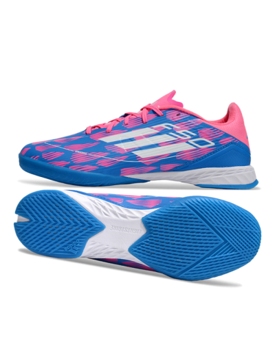 Adidas F50 Elite IC Low-Tops Football Shoes - Blue/Pink/White