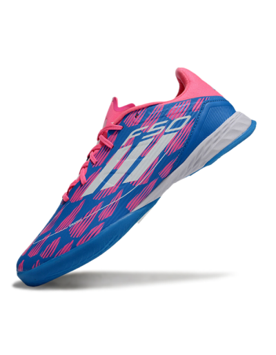 Adidas F50 Elite IC Low-Tops Football Shoes - Blue/Pink/White