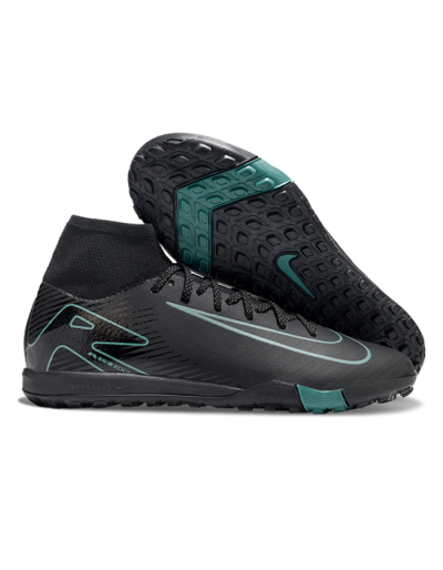 Nike Air Zoom Mercurial Superfly 10 Elite TF High-Tops Football Shoes - Black/Green